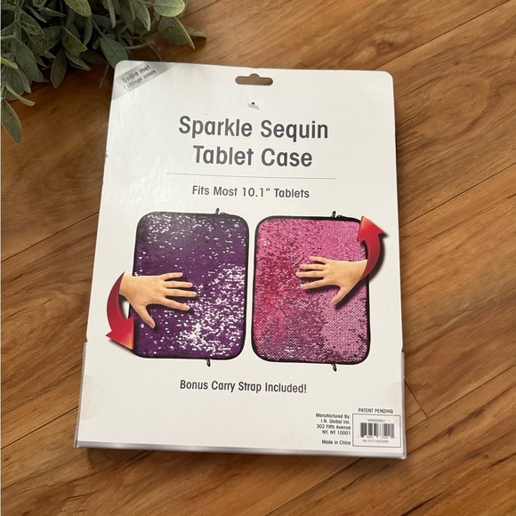 ~NWT Purple Sparkle Sequin Tablet Case~ - Picture 2 of 3
